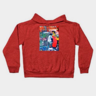 Woman In Red Kids Hoodie